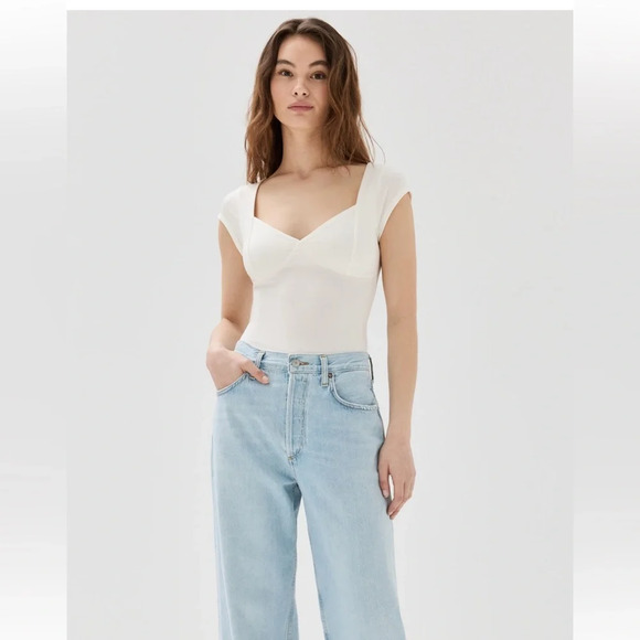 Reformation Brielle knit top. Worn only once. Size S. - Picture 3 of 3